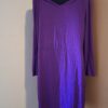 Jurk Paars Lange Mouwen Rainbow Maat 48/50