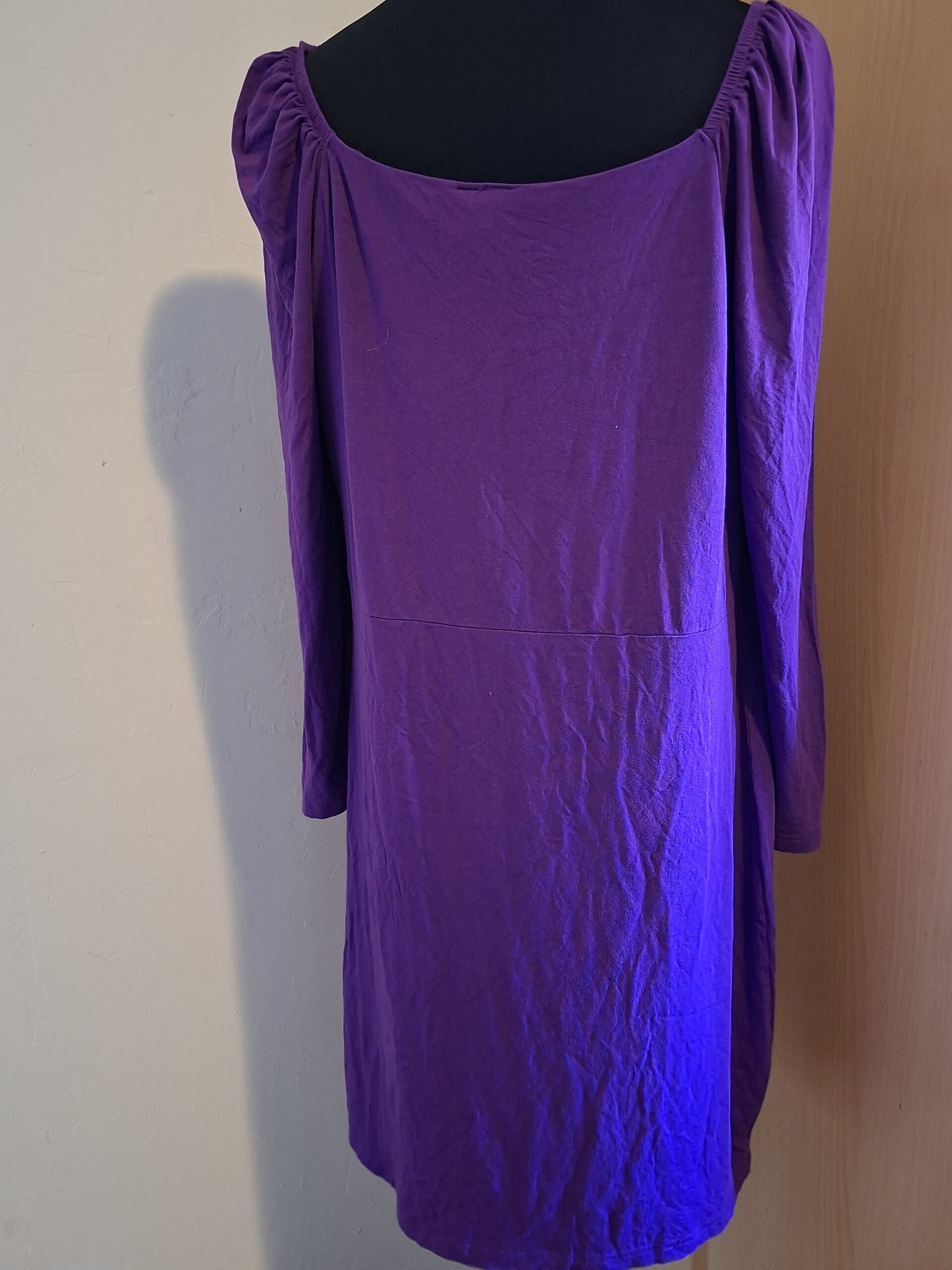 Jurk Paars Lange Mouwen Rainbow Maat 48/50 - Afbeelding 4