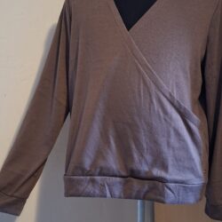 Trui Taupe Overslag V-hals Supertrash Maat XL