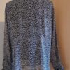 Blouse Zwart-Wit Stippen Print Vroom & Dreesmann Maat 44