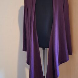 Paars Vest Open Model Lange Mouwen Maat 46