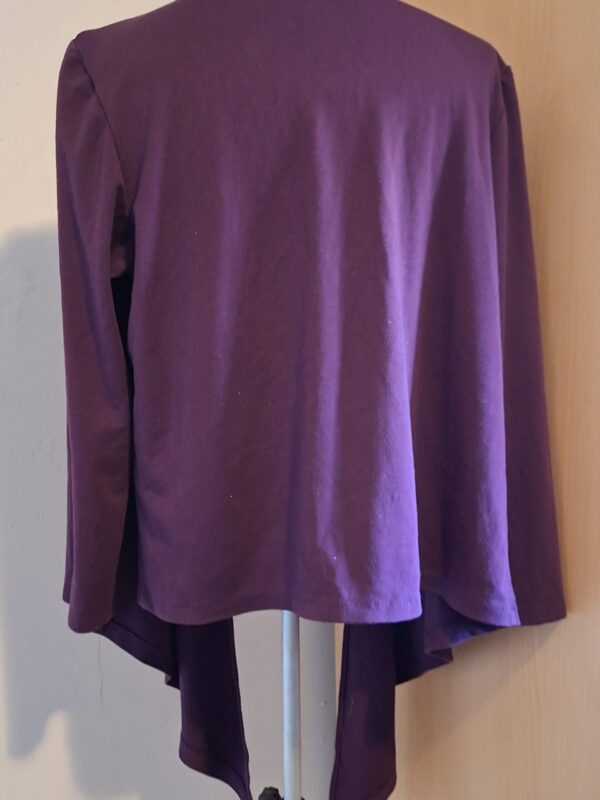 20251226_154532 Paars Vest Open Model Lange Mouwen Maat 46