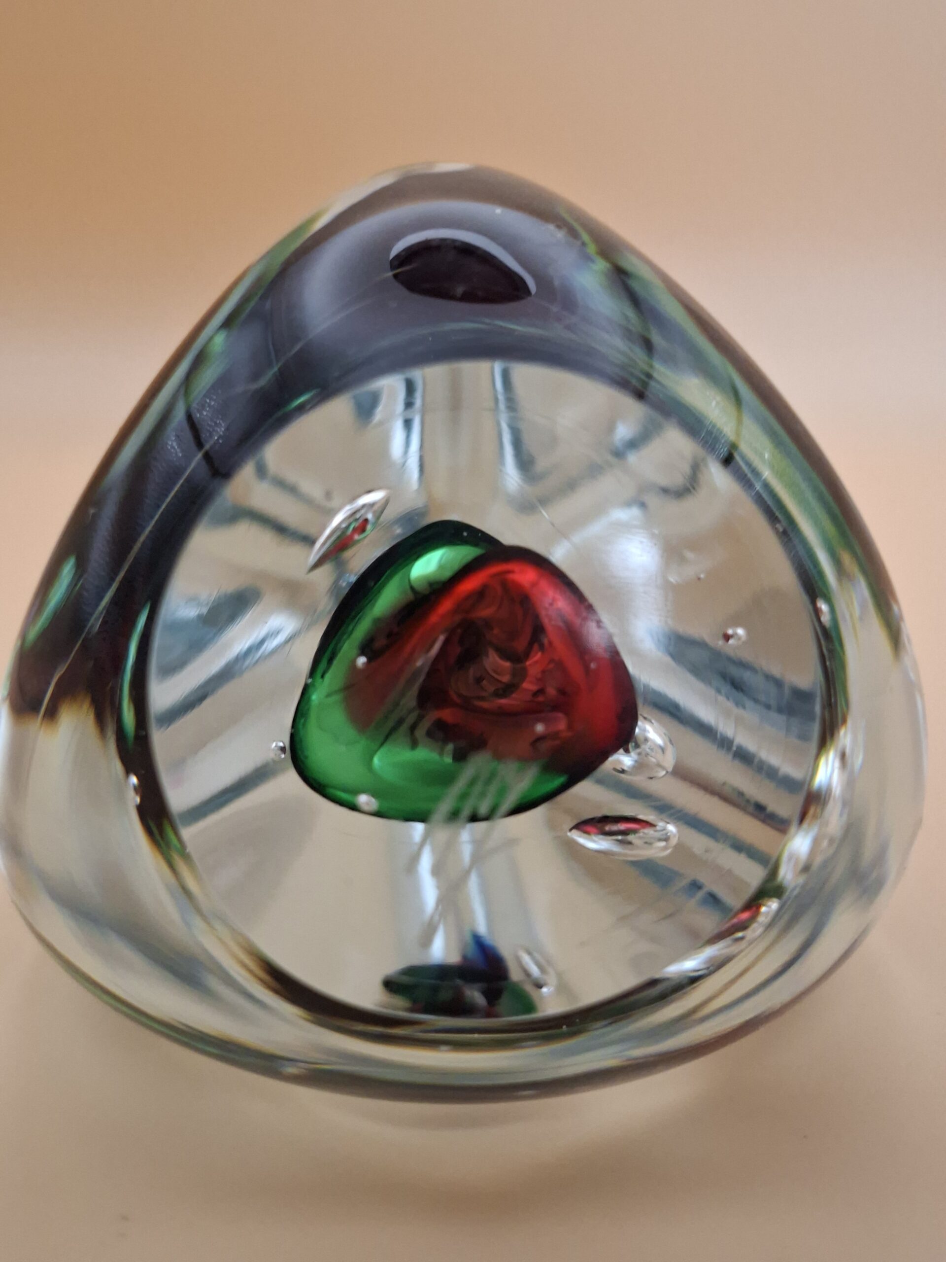 Glazen Kunst Set 4 Stuks Adam Jablonski Polen Handgeblazen - Afbeelding 5