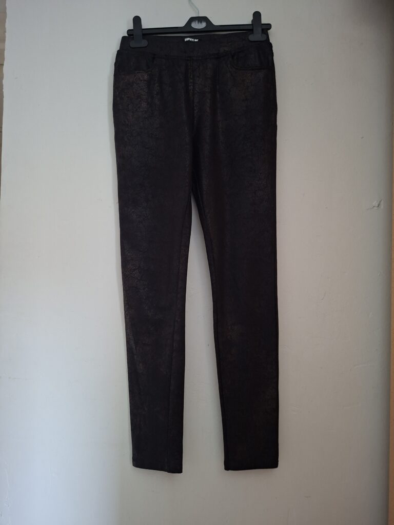 Legging Sophyline Zwart Metallic Glans Maat S Dames