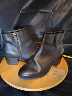 20251226_150442 Enkellaarzen Zwart Leer Excellent Maat 42 Dames