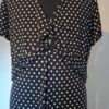 Jurk Zwart Wit Stippen Bodyflirt Maat 48/50