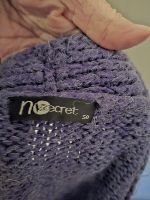 Lang Vest Paars Gebreid NuSecret Inspire Maat 50