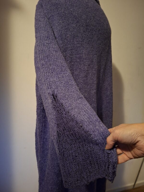 Lang Vest Paars Gebreid NuSecret Inspire Maat 50