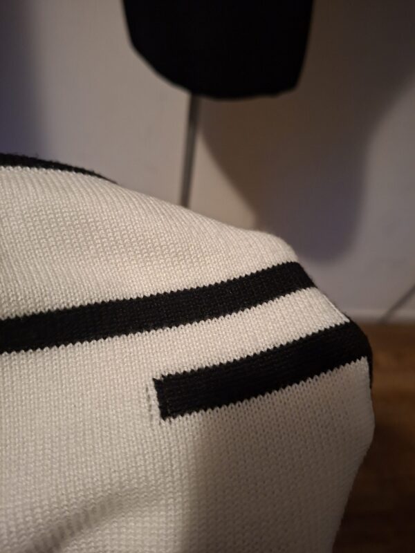 Trui Wit Zwart Strepen Atelier Creation Maat 52