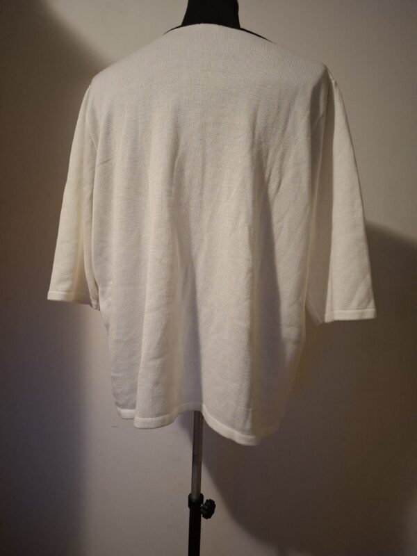 Trui Wit Zwart Strepen Atelier Creation Maat 52