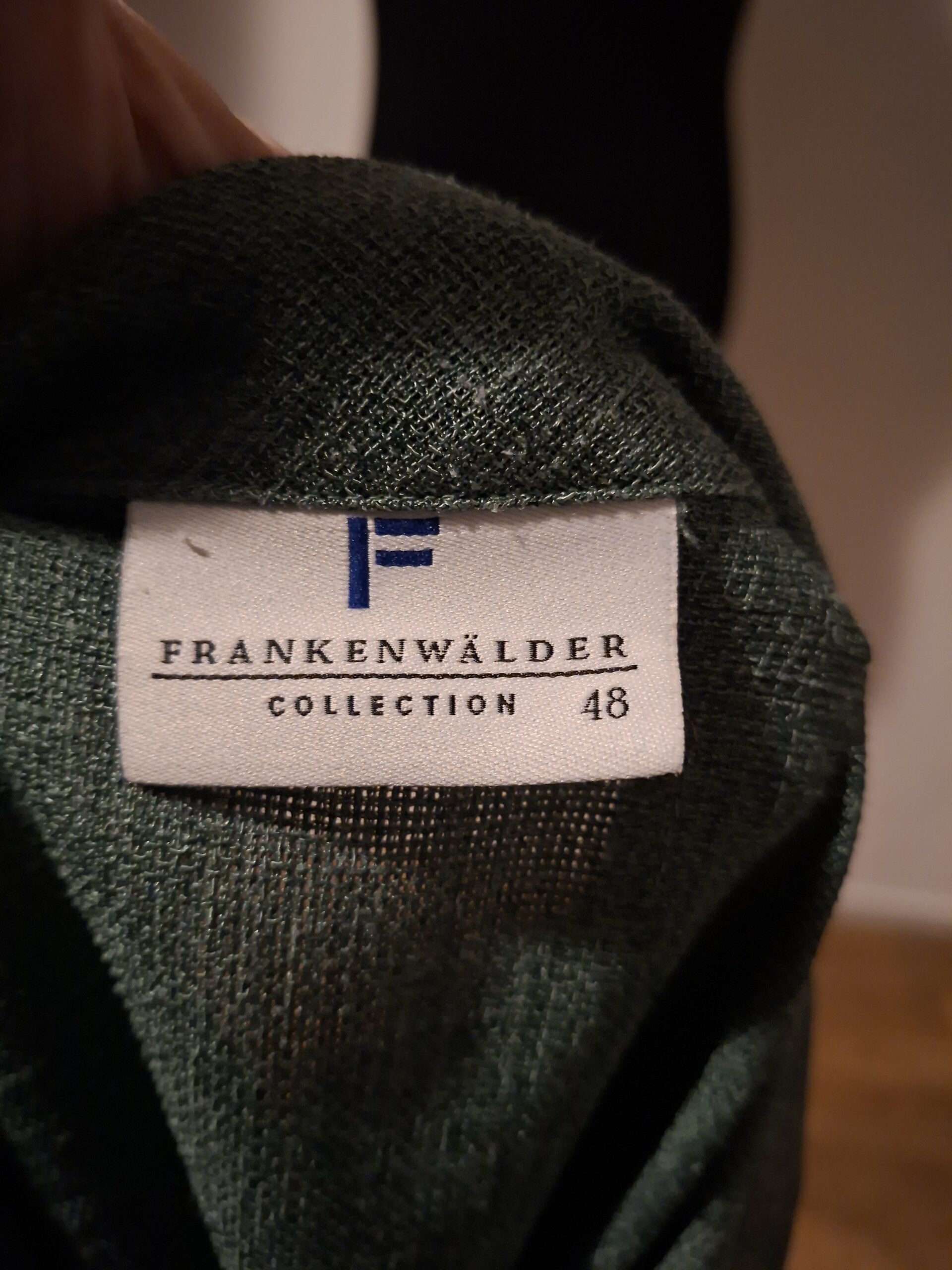 Blazer Jasje Groen Korte Mouwen Vintage Stijl Maat 48 - Afbeelding 8