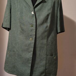 Blazer Jasje Groen Korte Mouwen Vintage Stijl Maat 48