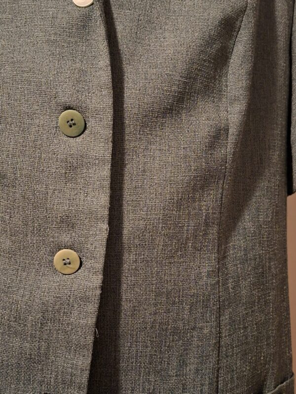 20260104_171109 Blazer Jasje Groen Korte Mouwen Vintage Stijl Maat 48