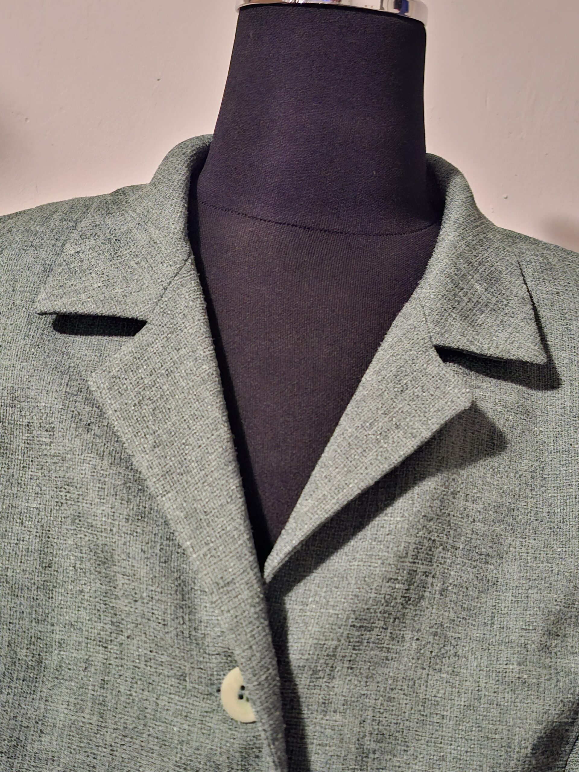 Blazer Jasje Groen Korte Mouwen Vintage Stijl Maat 48 - Afbeelding 5