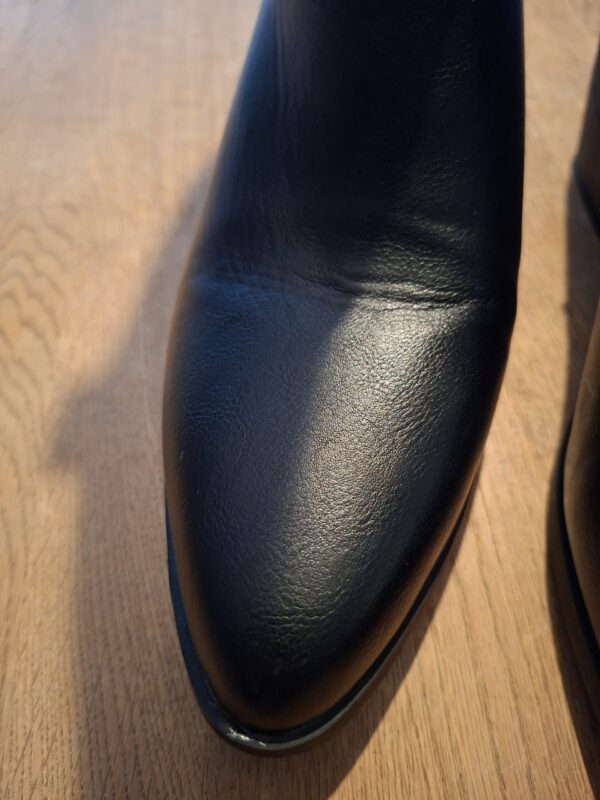 Cowboylaarzen Zwart Western Stiksel Blokhak Maat 43