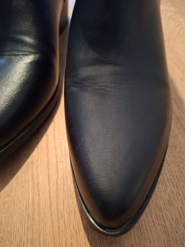 Cowboylaarzen Zwart Western Stiksel Blokhak Maat 43