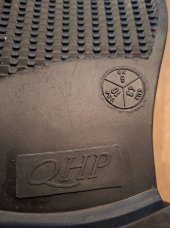 Rijlaarzen Zwart QHP Manilla Jodhpur Leer Maat 43