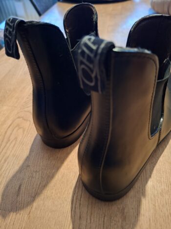 Rijlaarzen Zwart QHP Manilla Jodhpur Leer Maat 43