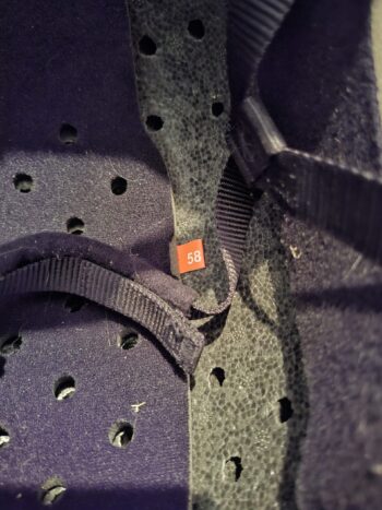 Rijcap Paardrijden Zwart Bruin Fluweel Maat 58