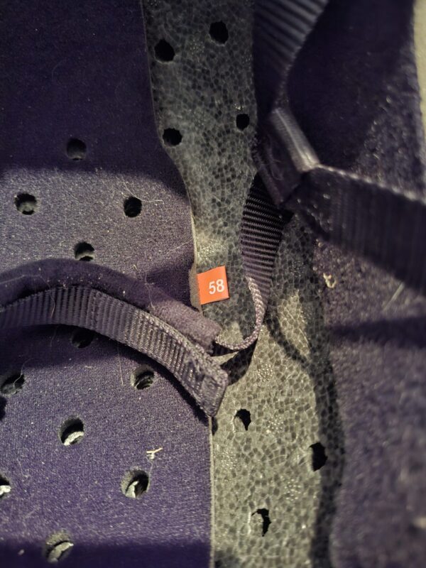 Rijcap Paardrijden Zwart Bruin Fluweel Maat 58