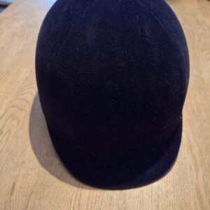 Rijcap Paardrijden Zwart Bruin Fluweel Maat 58