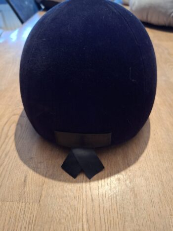 Rijcap Paardrijden Zwart Bruin Fluweel Maat 58