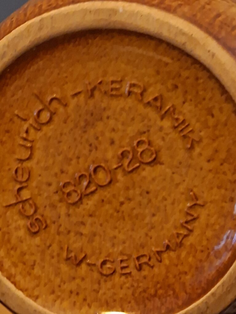 Rumtopf Keramiek Bruin Fruit Motief Vintage Scheurich