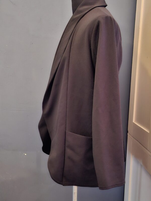 Blazer Zwart Open Model Elegant Dames