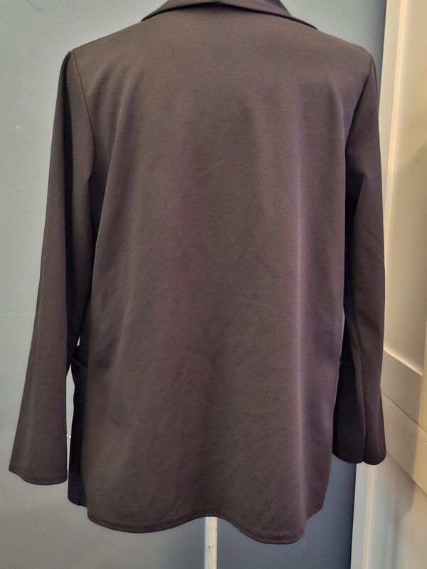 Blazer Zwart Open Model Elegant Dames