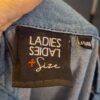 Ladies + Size Denim Jurk Blauw Knoop V-Hals Maat 46/48