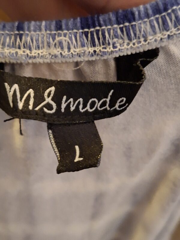 MS Mode Jurk Paars Wit Tie-Dye Print Maat L