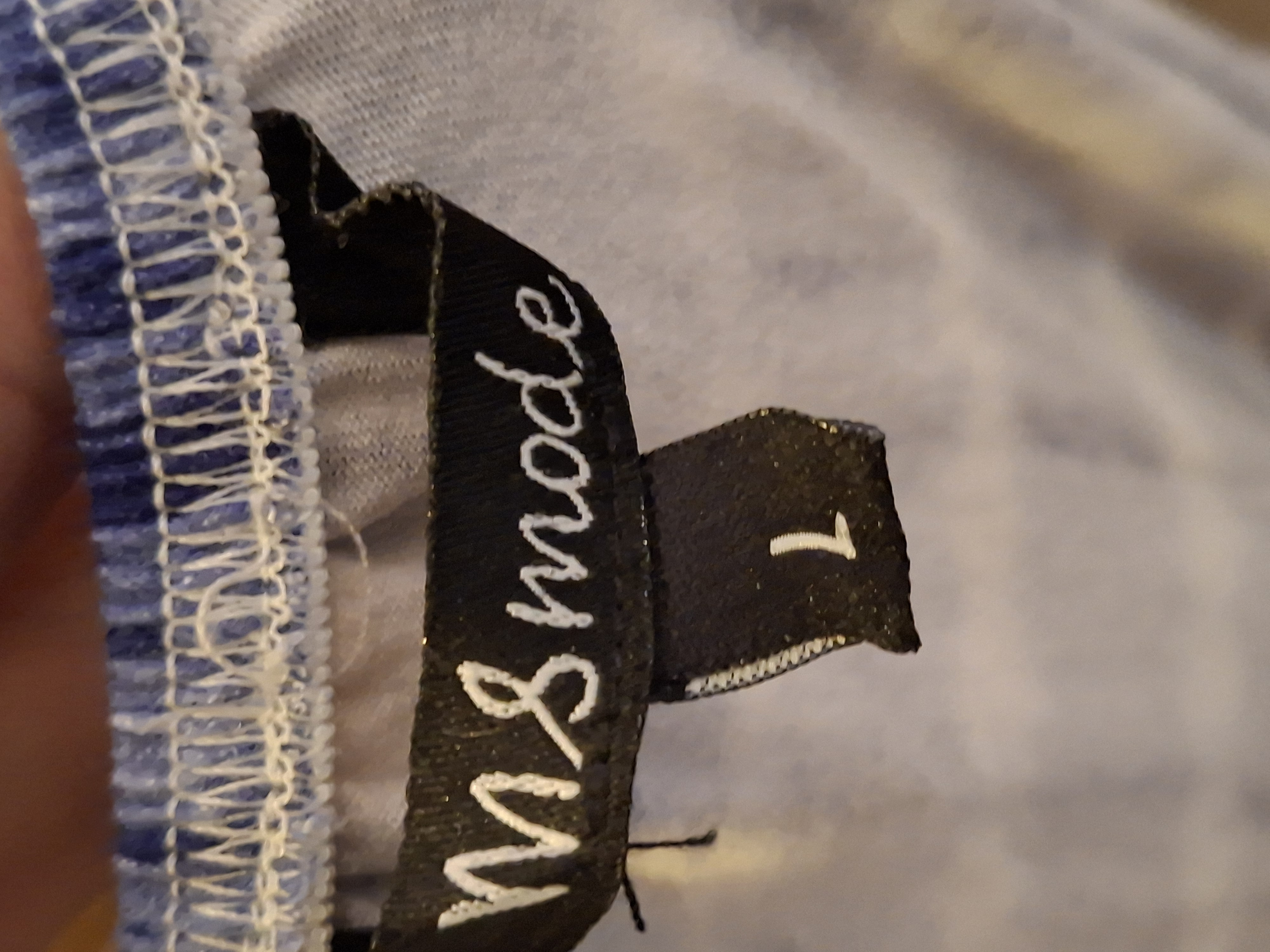 MS Mode Jurk Paars Wit Tie-Dye Print Maat L