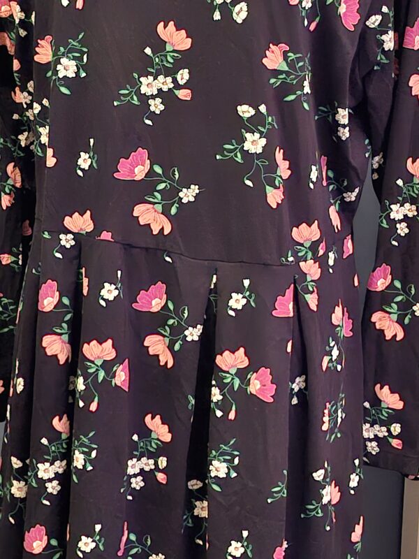 BPC Bonprix Collection Jurk Zwart Bloemenprint Maat 48/50