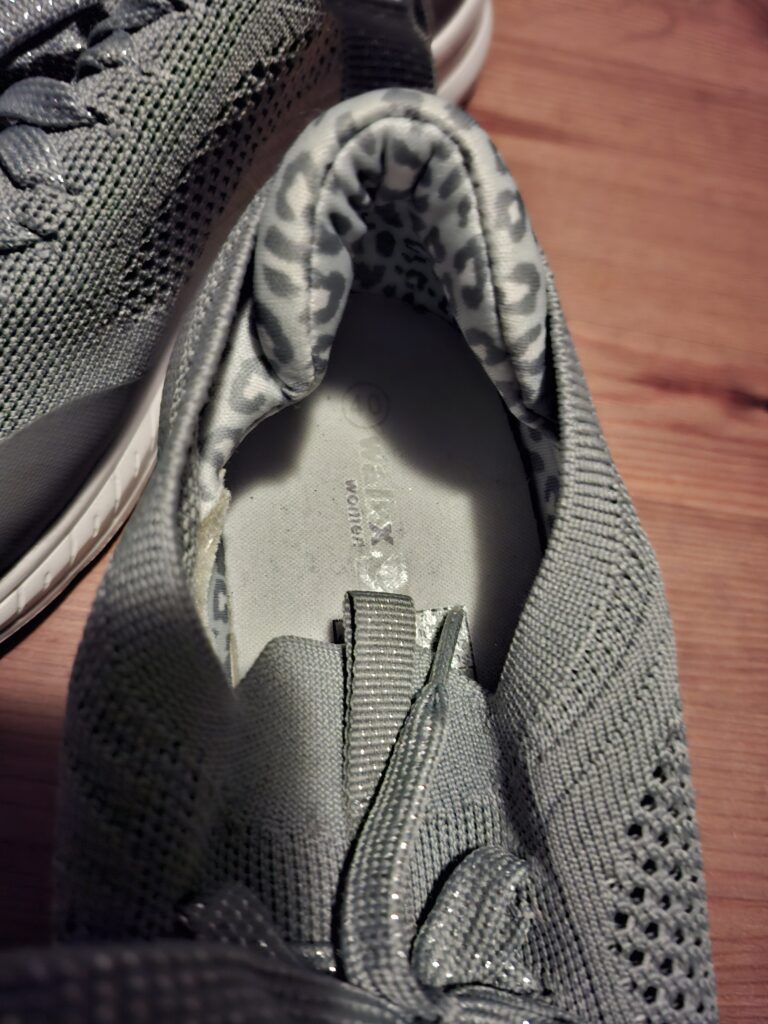 WalkX Woman Sneakers Grijs Gebreid Memory Foam Maat 40