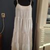 BoHo Witte Katoenen Maxi Jurk Bandjes Lagen Maat 44/46
