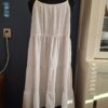BoHo Witte Katoenen Maxi Jurk Bandjes Lagen Maat 44/46