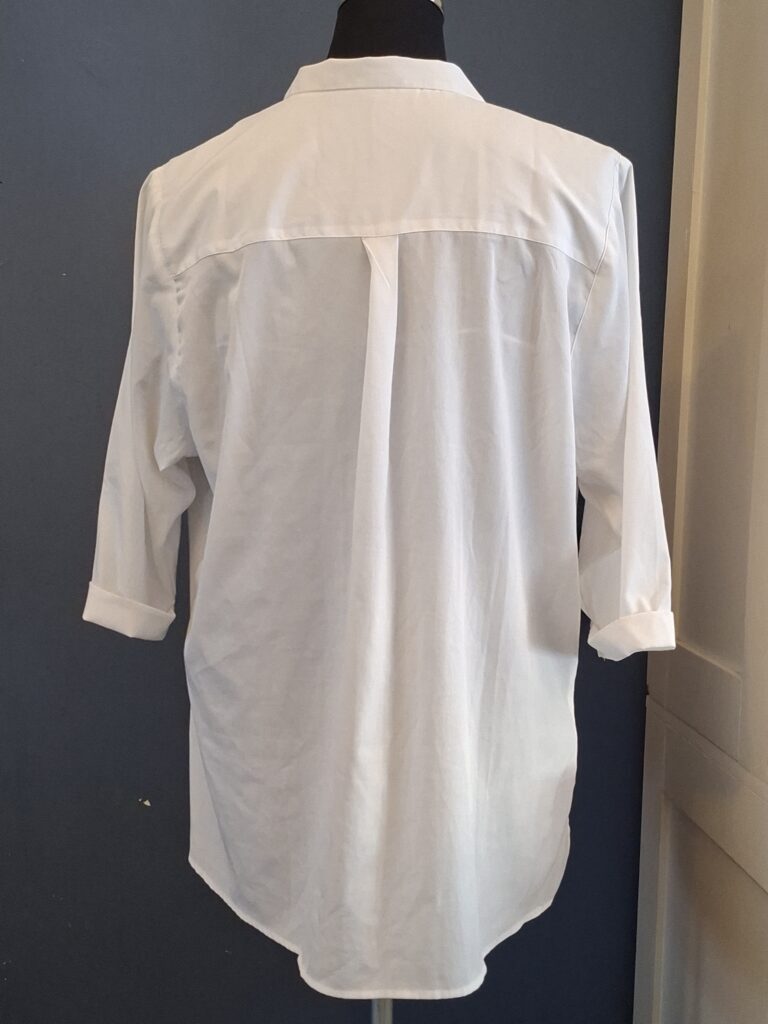 Miss Etam Blouse Wit Wikkel V-Hals Maat 46