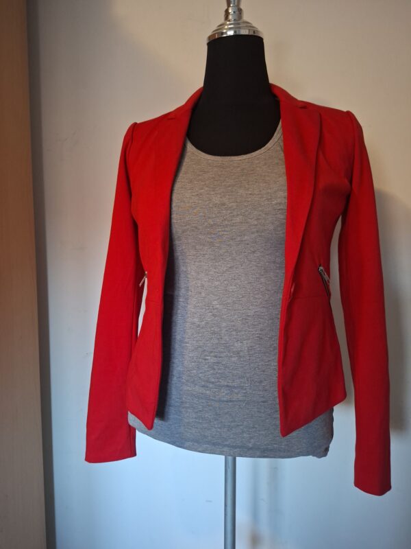 20260120_155203_001 ONLY felrode blazer met ritsdetails - maat 36 (114.)