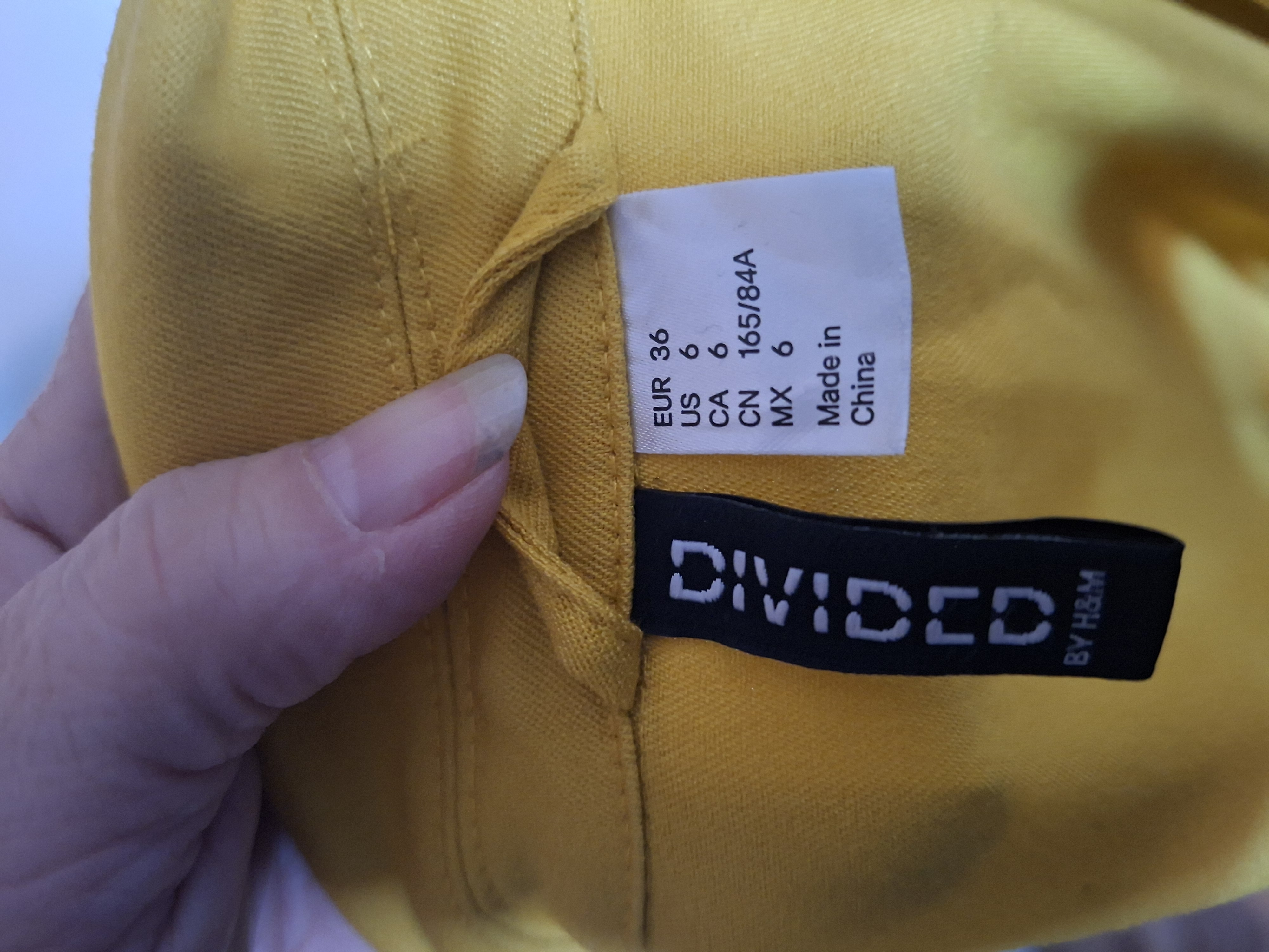 Divided by H&M okergele blazer met één knoop - maat 36 (110.)