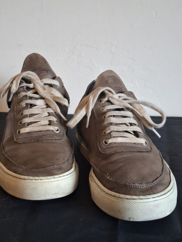 Filling Pieces bruine leren sneakers met slangenprint - maat 39 (74.)