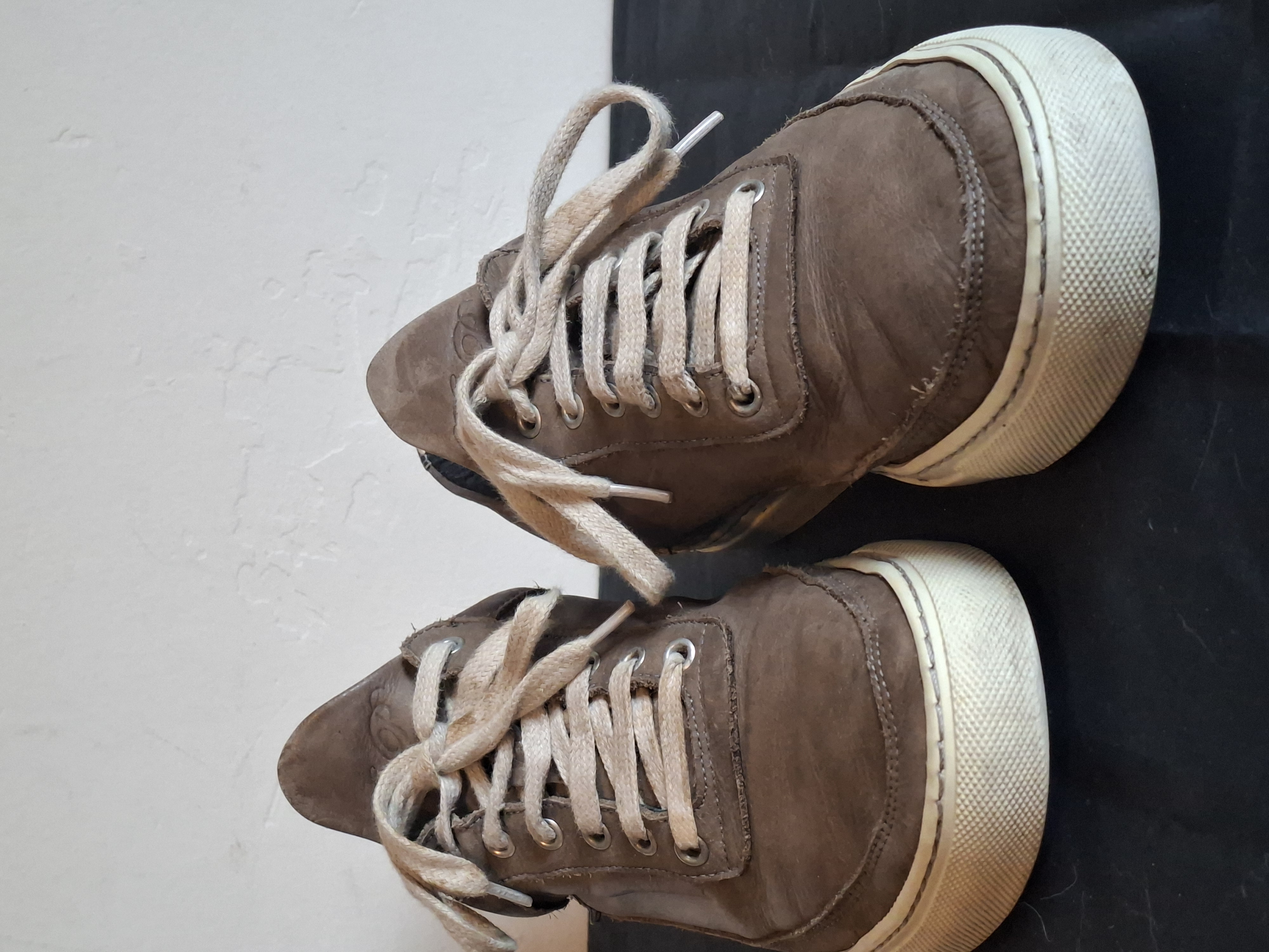 Filling Pieces bruine leren sneakers met slangenprint - maat 39 (74.)