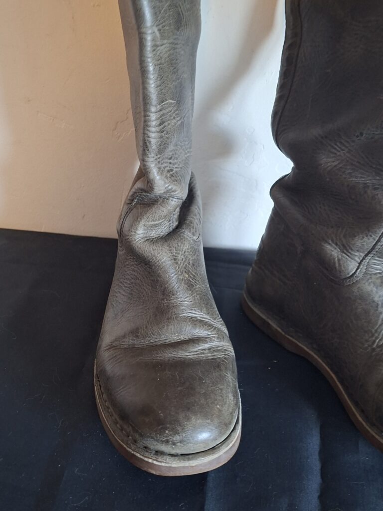 Shabbies Amsterdam hoge laarzen in taupe suède - maat 38/39 (82.)