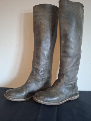 Shabbies Amsterdam hoge laarzen in taupe suède - maat 38/39 (82.)