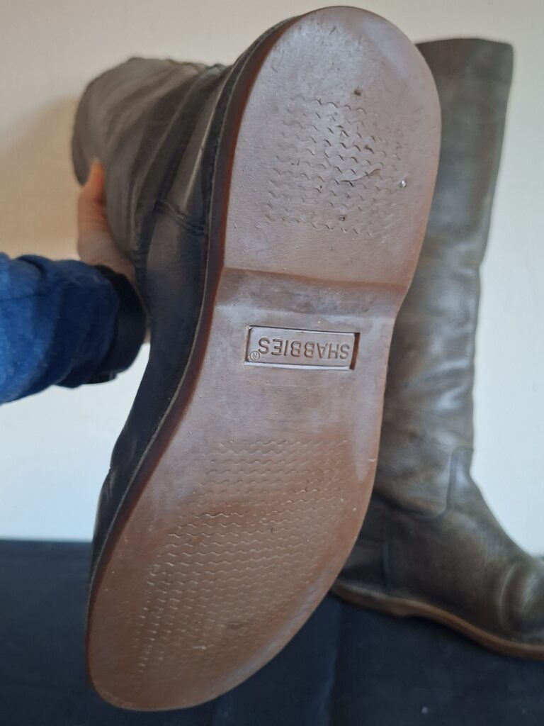 Shabbies Amsterdam hoge laarzen in taupe suède - maat 38/39 (82.)