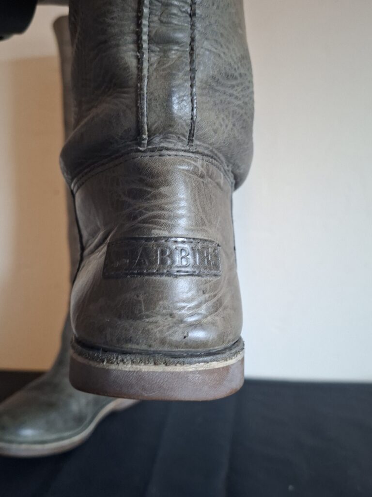 Shabbies Amsterdam hoge laarzen in taupe suède - maat 38/39 (82.)