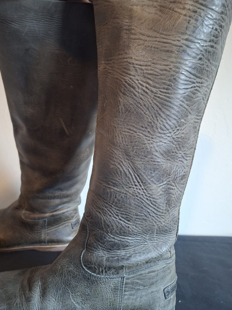 Shabbies Amsterdam hoge laarzen in taupe suède - maat 38/39 (82.)