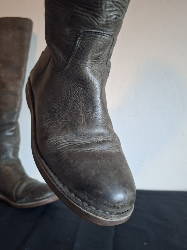 Shabbies Amsterdam hoge laarzen in taupe suède - maat 38/39 (82.)