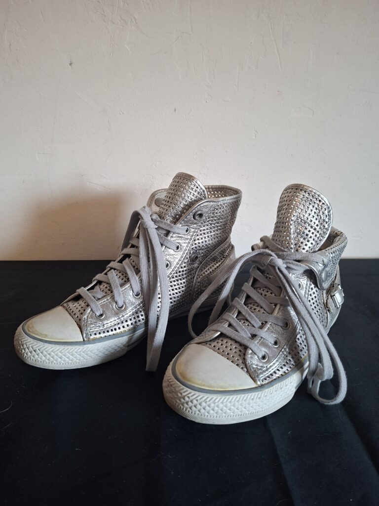 ASH zilveren hoge sneakers (2-in-1 design) - maat 39 (77.)