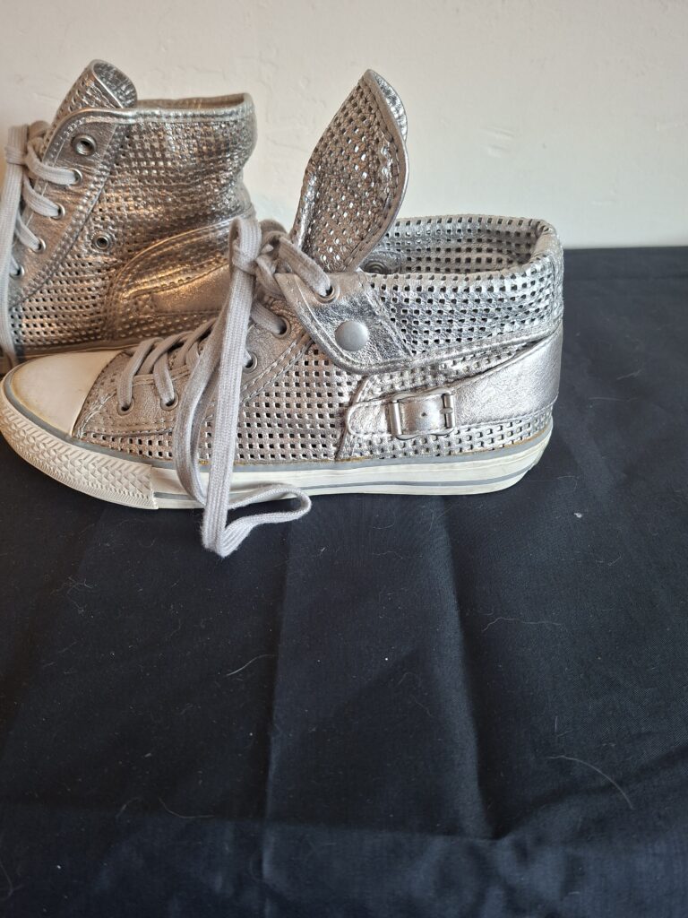 ASH zilveren hoge sneakers (2-in-1 design) - maat 39 (77.)