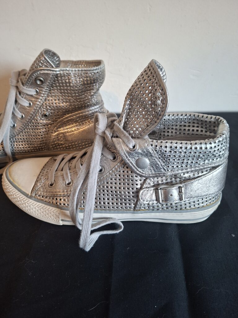 ASH zilveren hoge sneakers (2-in-1 design) - maat 39 (77.)